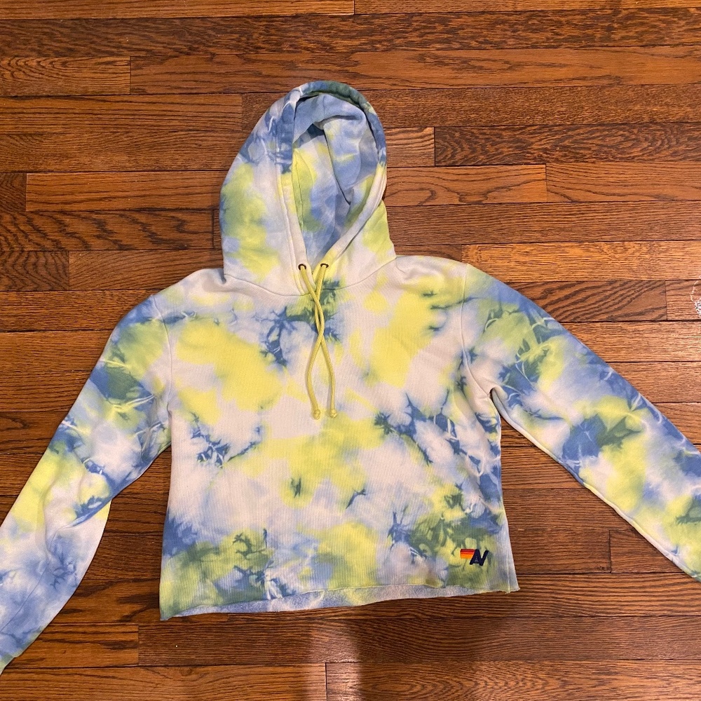 Aviator Nation tie dye hoodie sz small